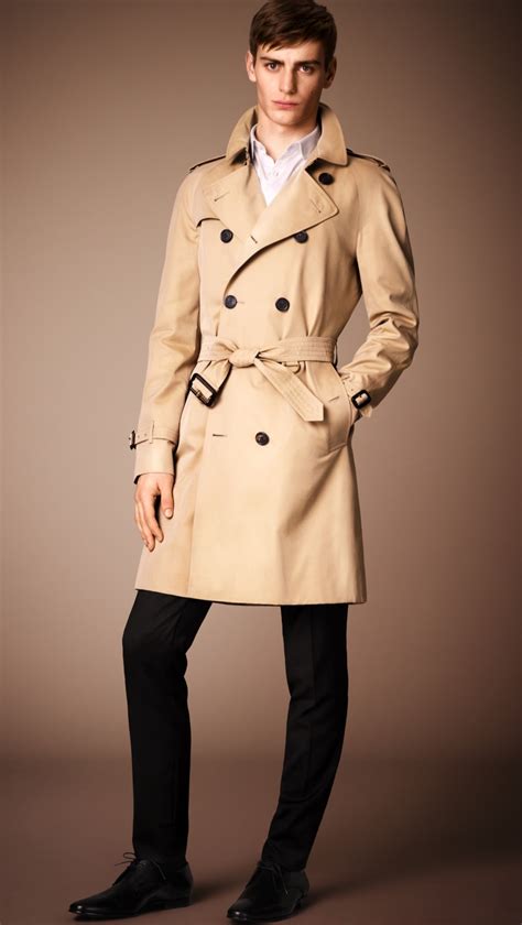 mens burberry trench coats|authentic burberry men trench coat.